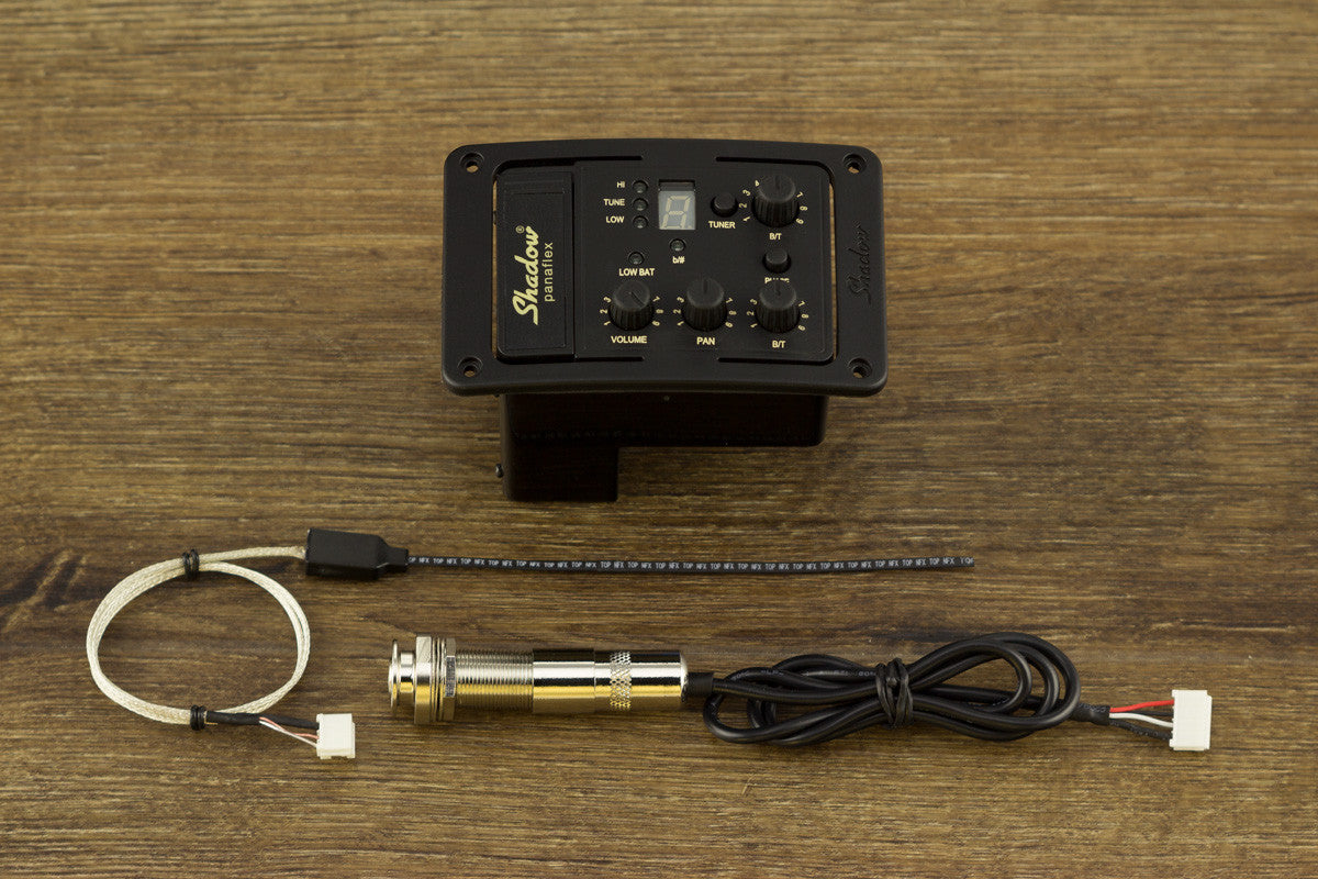 SH 4012 PanaFlex Pickup & Preamp with nanoflex pickup and output jack