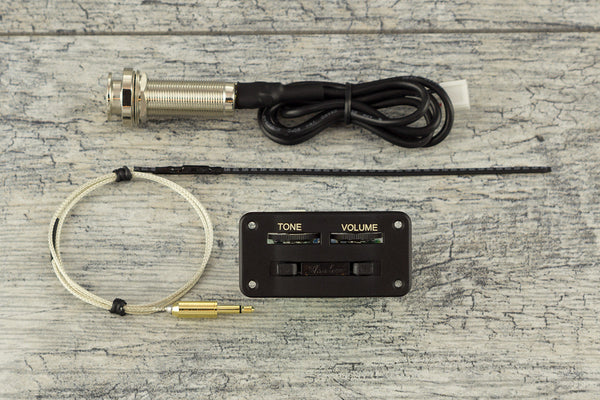 SH JW-2G Ukulele Pickup & Preamp (flat bodies)-Ukulele Pickups and Preamps-Shadow Electronics-Shadow Electronics